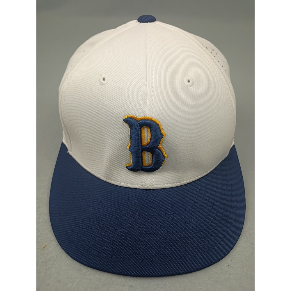Cap America Premium Line 8503 Flexfit Hat White Navy Blue American Flag S-M